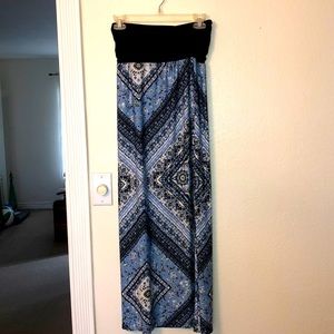 Maxi Skirt with Ruched Waist